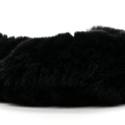 Gucci Lizard Rabbit Fur Jackie O Hobo Black 10 of 11