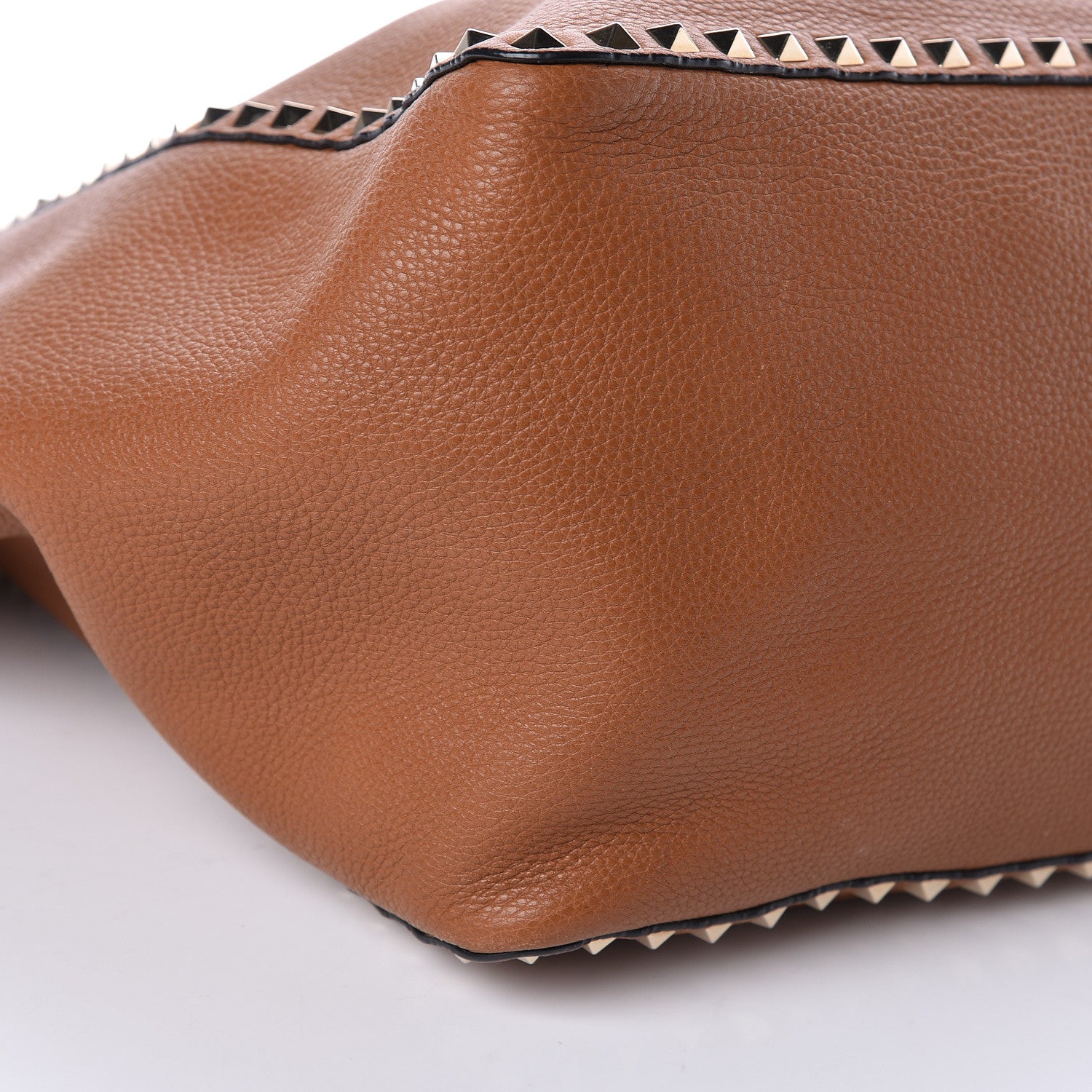 Valentino Garavani Grained Calfskin Large Rockstud Reversible Tote Light Cuir Rubin 15 of 16