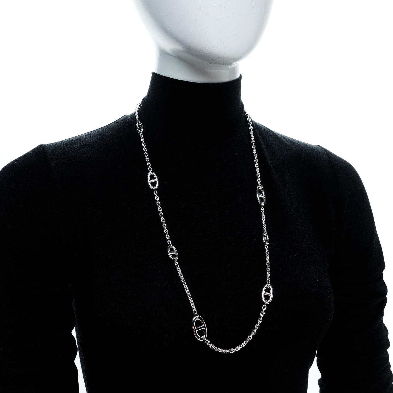 Hermes Sterling Silver Farandole Necklace 80 2 of 6