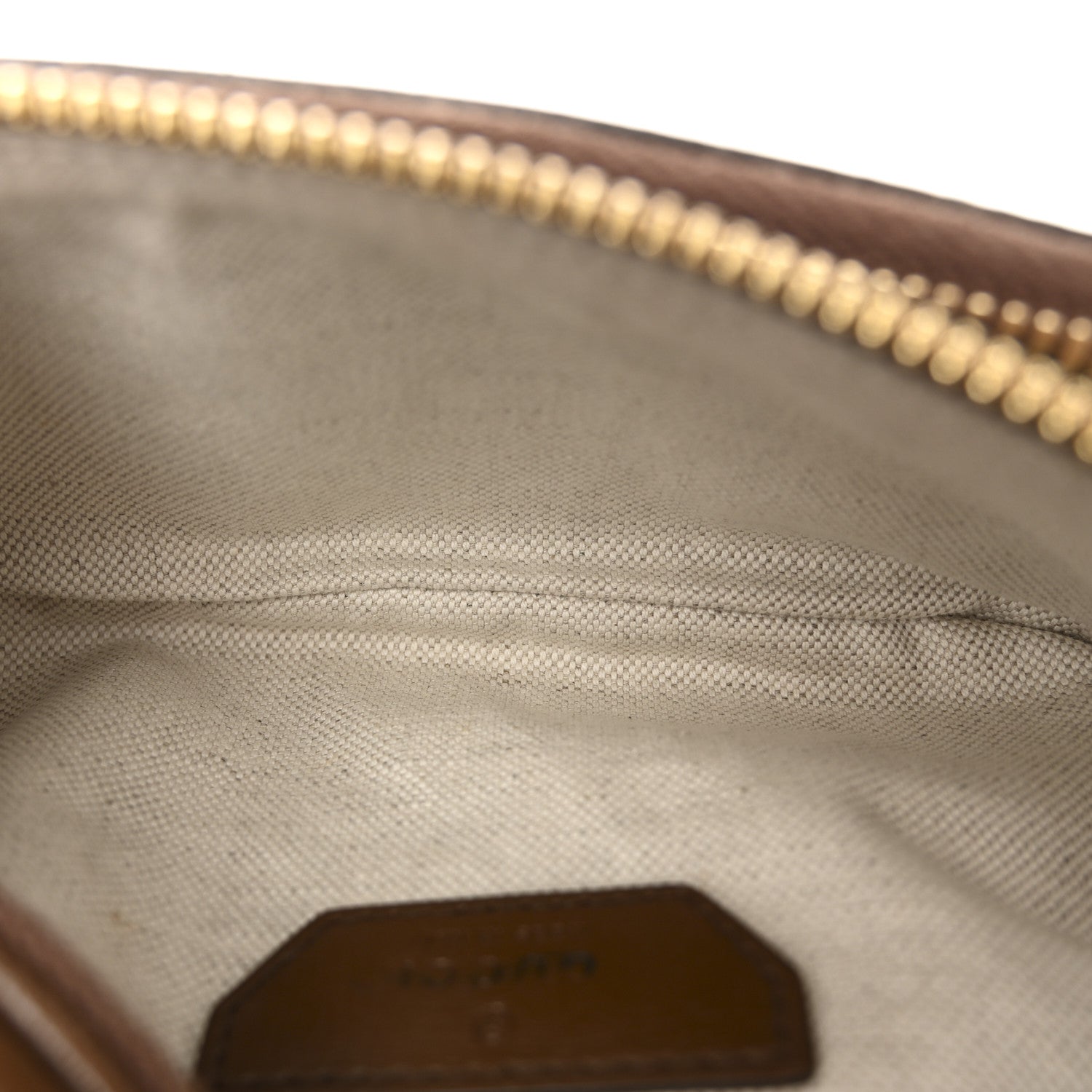 Gucci GG Supreme Monogram Textured Calfskin Retro Interlocking G Belt Bag Beige Ebony Brown Sugar 5 of 10