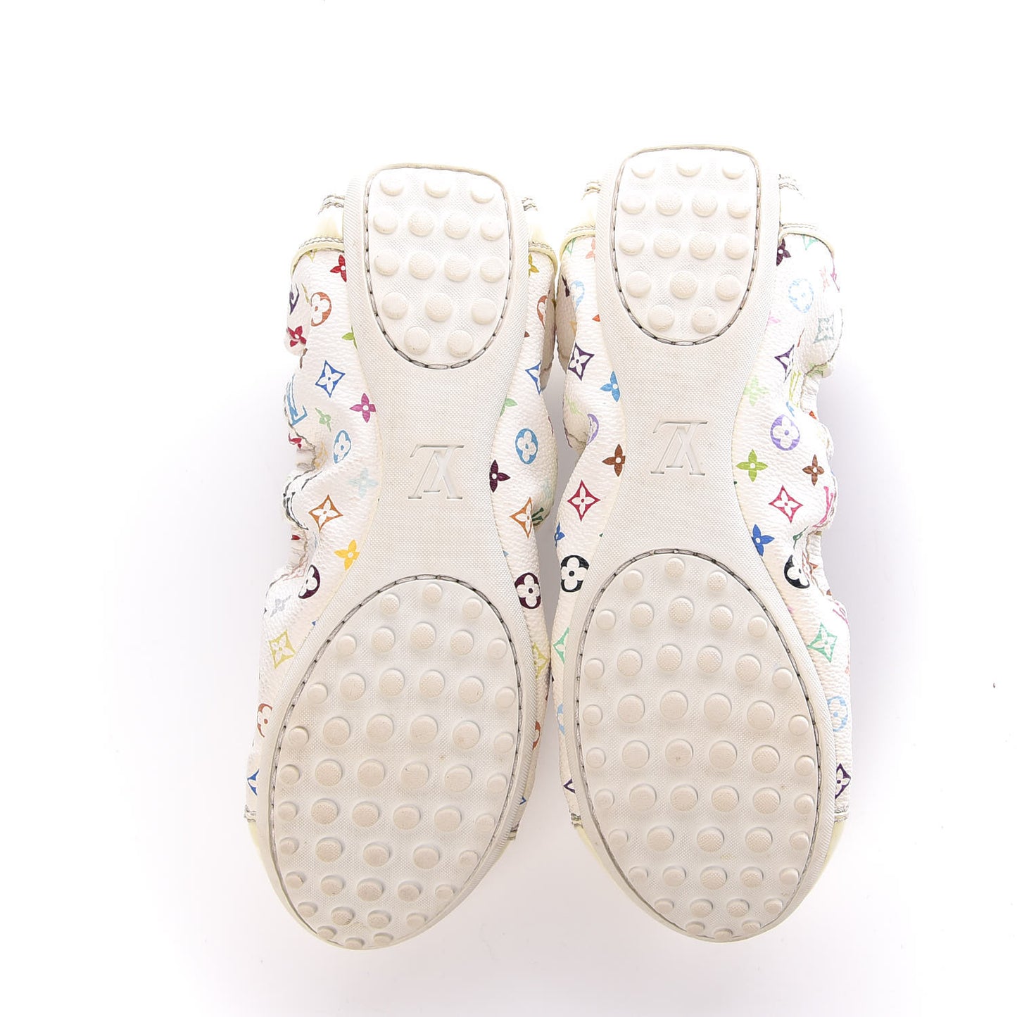 Monogram Multicolor Lovely Ballet Flats 36 White