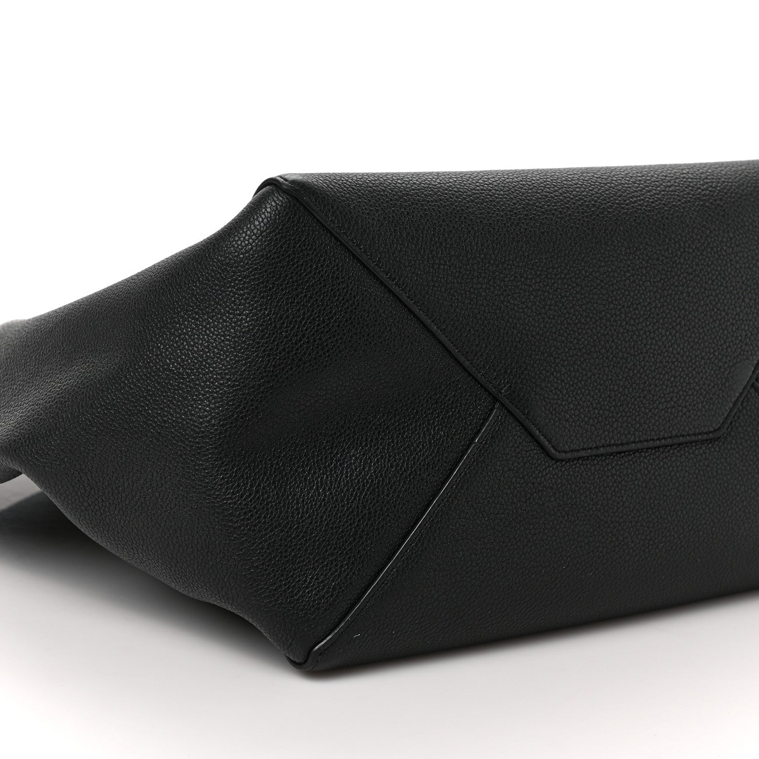 Celine Soft Grained Calfskin Small Belt Cabas Phantom Black 7 of 8