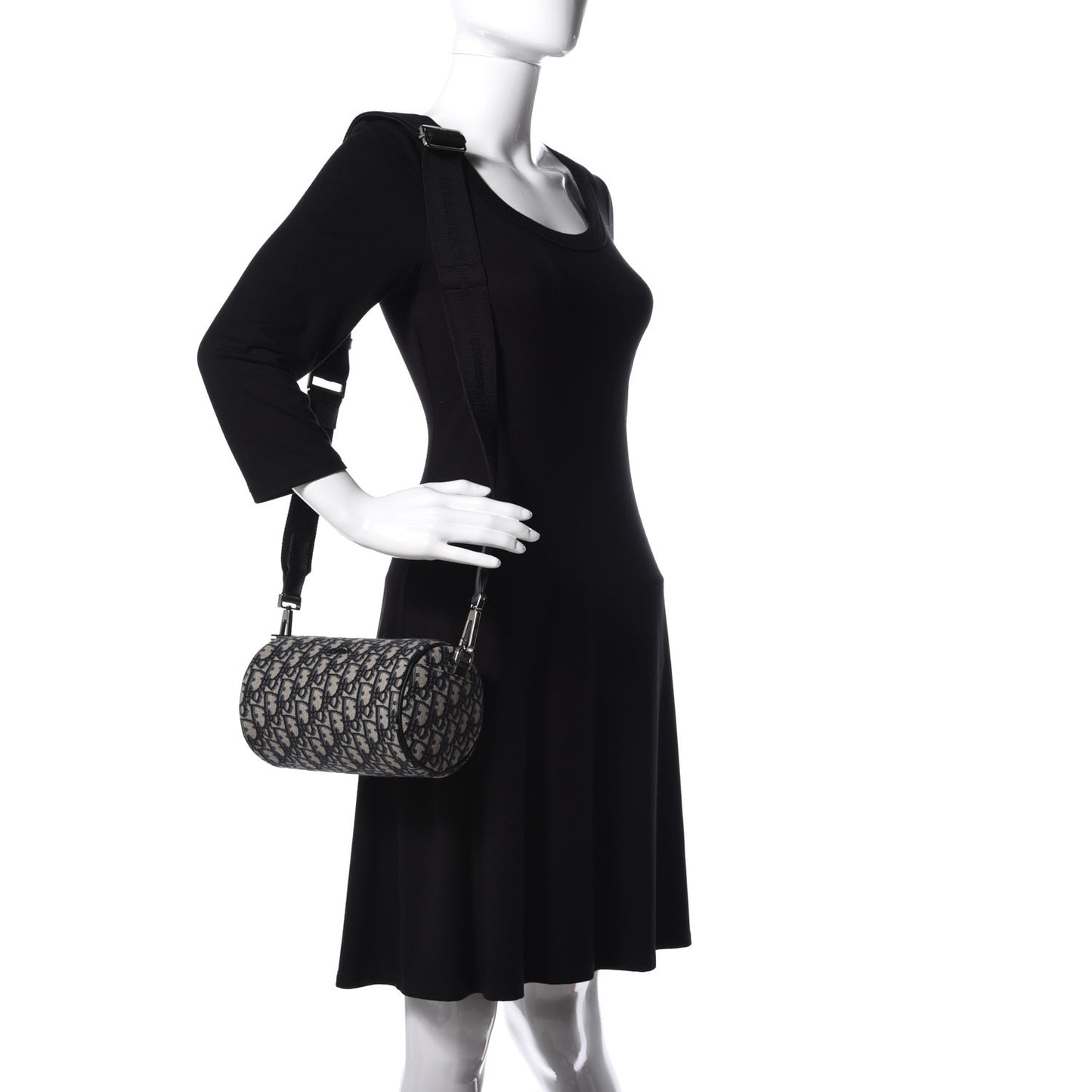 Oblique Roller Messenger Bag Blue