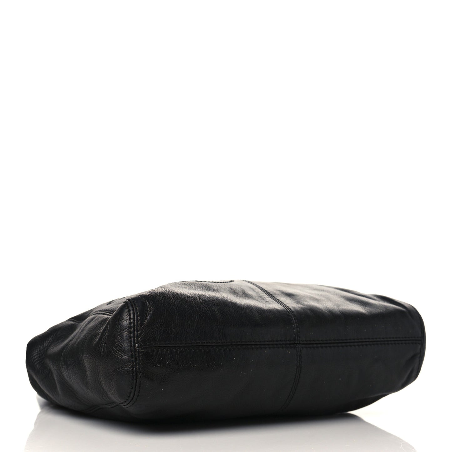 Calfskin CC Shoulder Bag Black