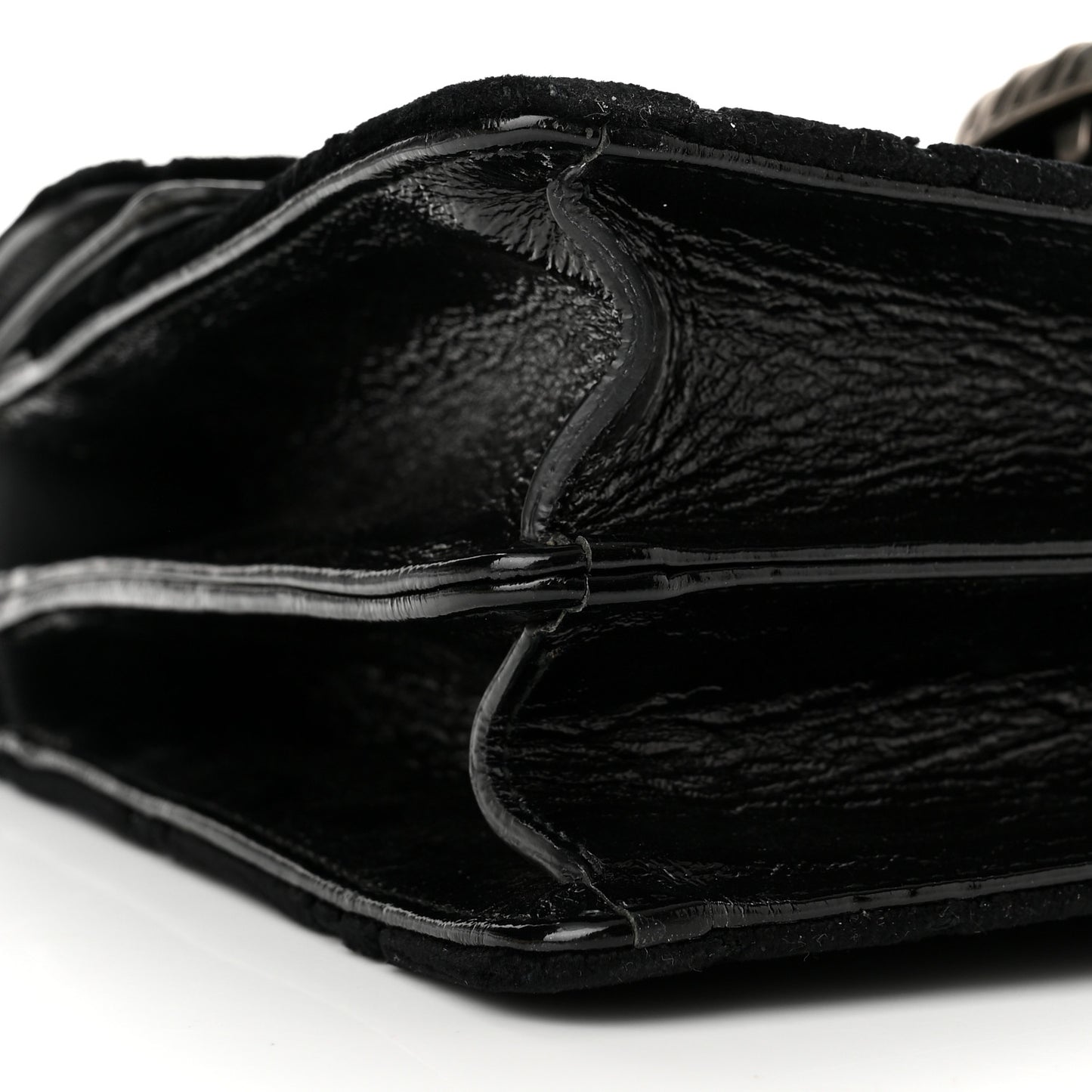 Velvet GG Monogram Small Dionysus Shoulder Bag Black