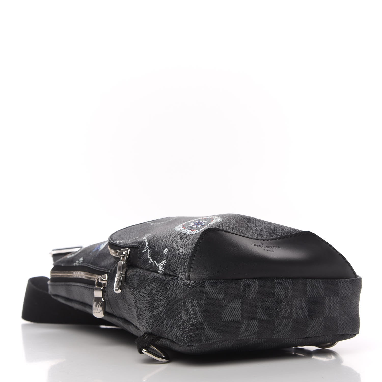 Louis Vuitton Damier Graphite World Map Avenue Sling Backpack 4 of 11