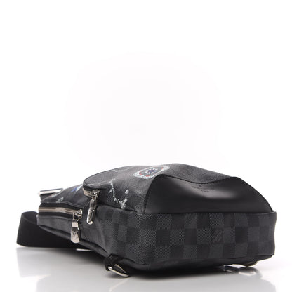 Louis Vuitton Damier Graphite World Map Avenue Sling Backpack 4 of 11