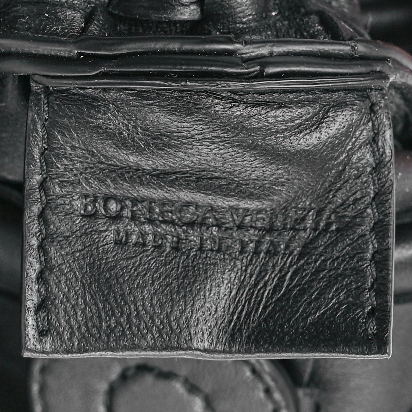Nappa Intrecciato Mini Sardine Bag Black