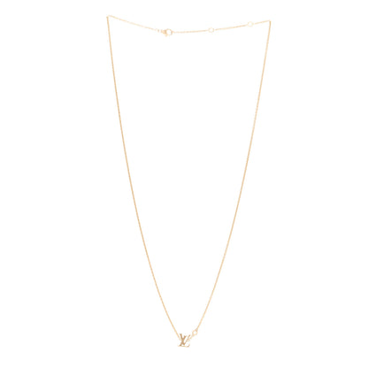 Louis Vuitton 18K Yellow Gold Diamond Idylle Blossom LV Pendant Necklace 3 of 5