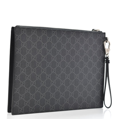 Gucci GG Supreme Monogram Rainbow Eagle Documents Holder Black Grey Multicolor 3 of 10
