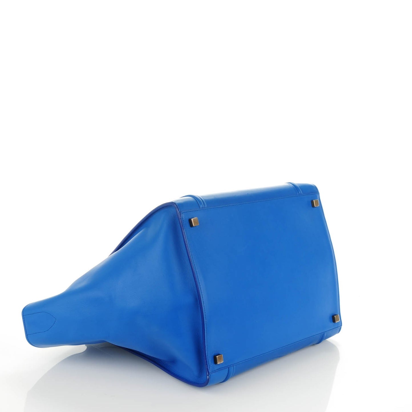 Smooth Calfskin Medium Phantom Luggage Electric Blue