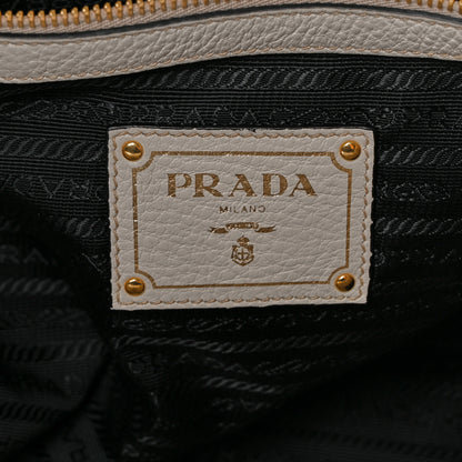 Prada Vitello Daino Shopping Tote White 6 of 9