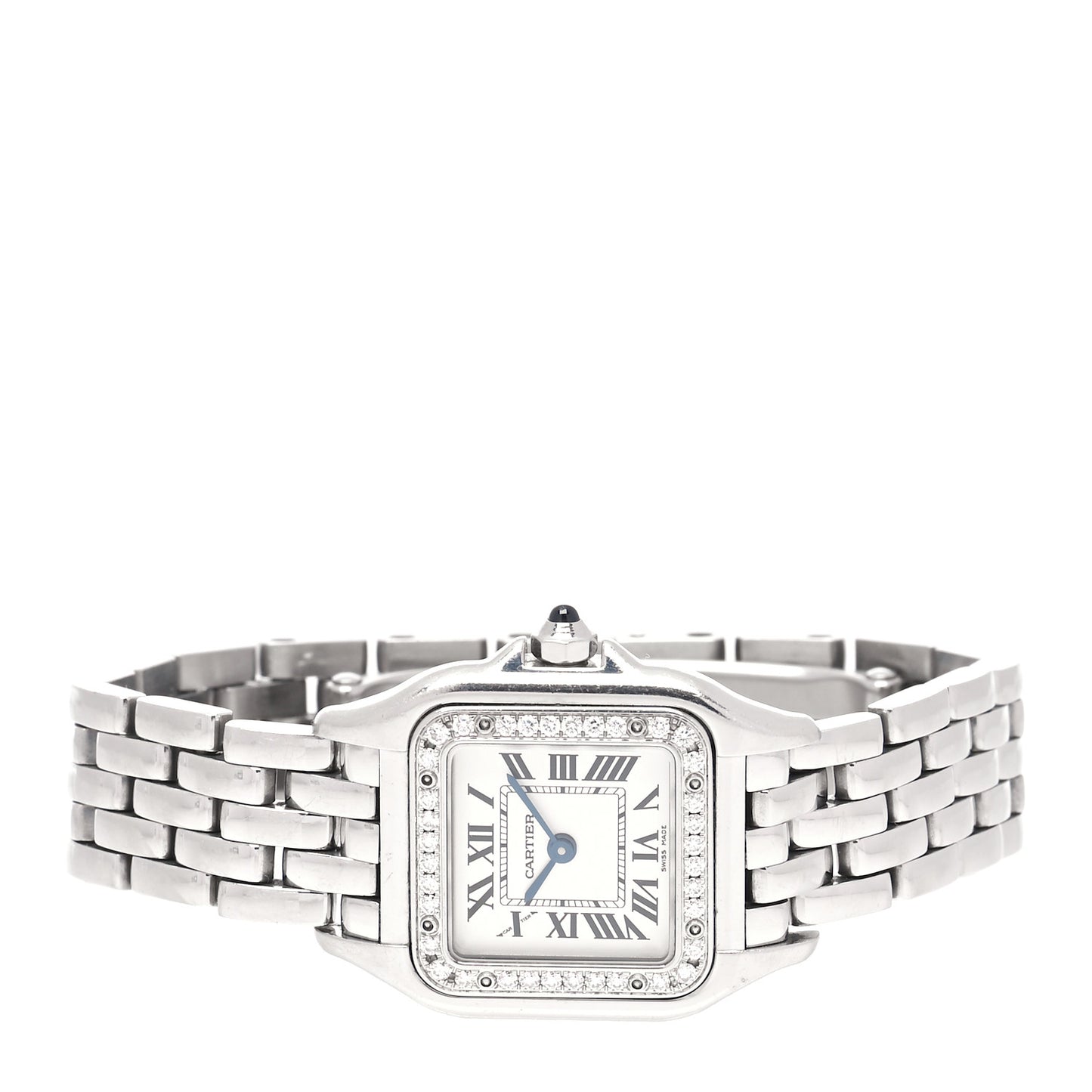 Stainless Steel Diamond 22mm Panthere Quartz Watch