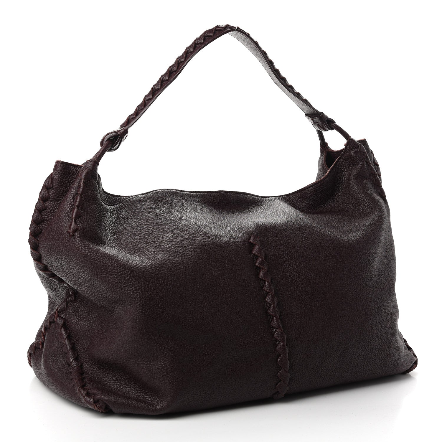 Bottega Veneta Cervo Deerskin Large Hobo Burgundy 3 of 9