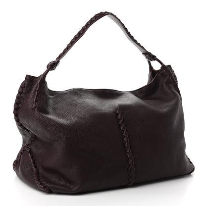 Bottega Veneta Cervo Deerskin Large Hobo Burgundy 3 of 9