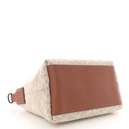 Loewe Jacquard Anagram Calfskin Small Cubi Bag  Ecru Tan 4 of 10