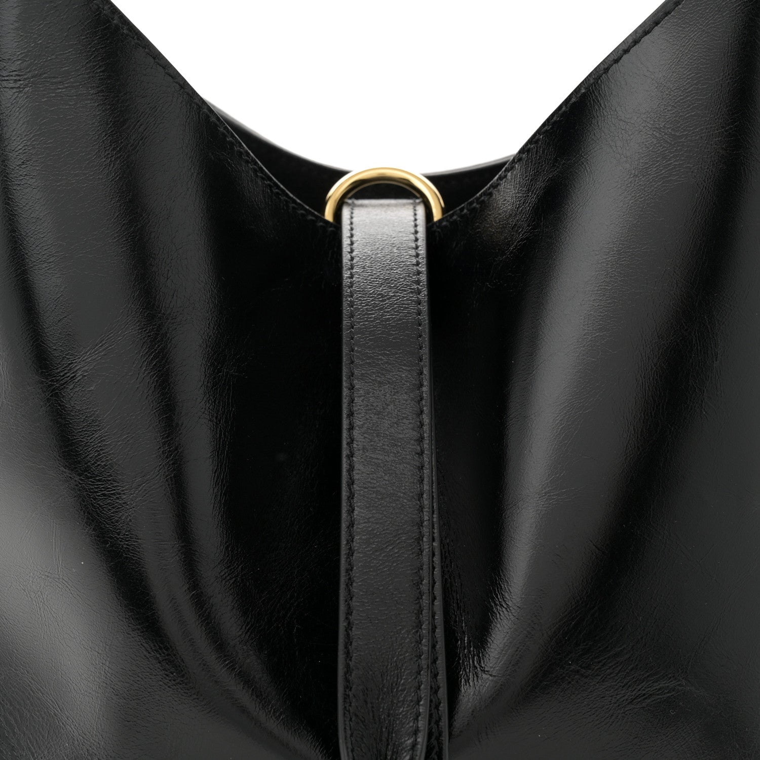 Chloe Shiny Calfskin Small Marcie Hobo Bag Black 8 of 10