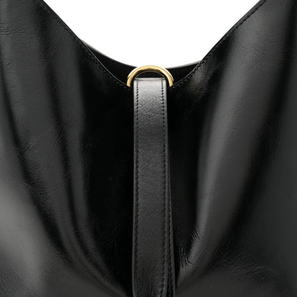 Chloe Shiny Calfskin Small Marcie Hobo Bag Black 8 of 10