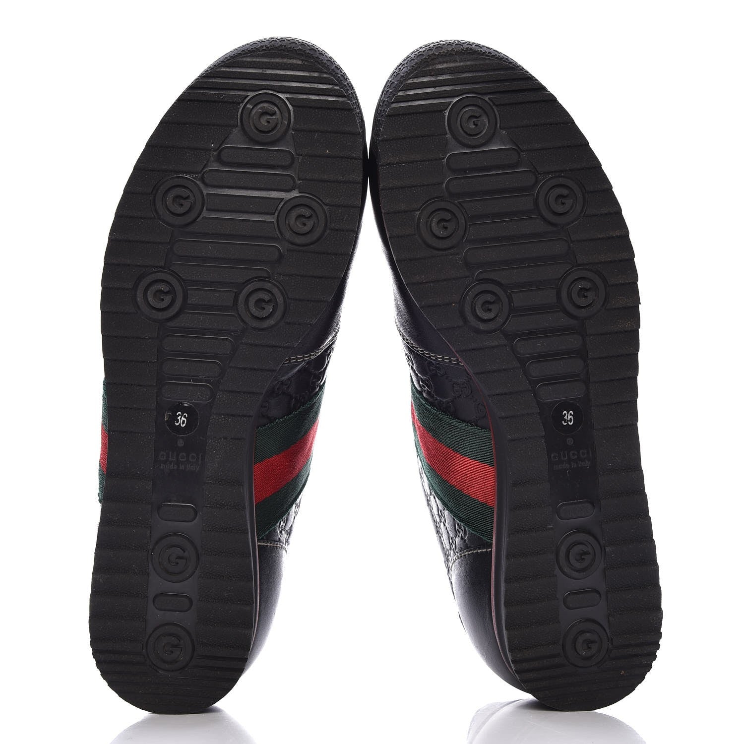 Gucci Microguccissima Web Sneakers 36 Black 7 of 9