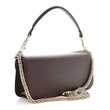 Valentino Garavani Calfskin Enamel Vlogo Loco Shoulder Bag Fondant 3 of 10