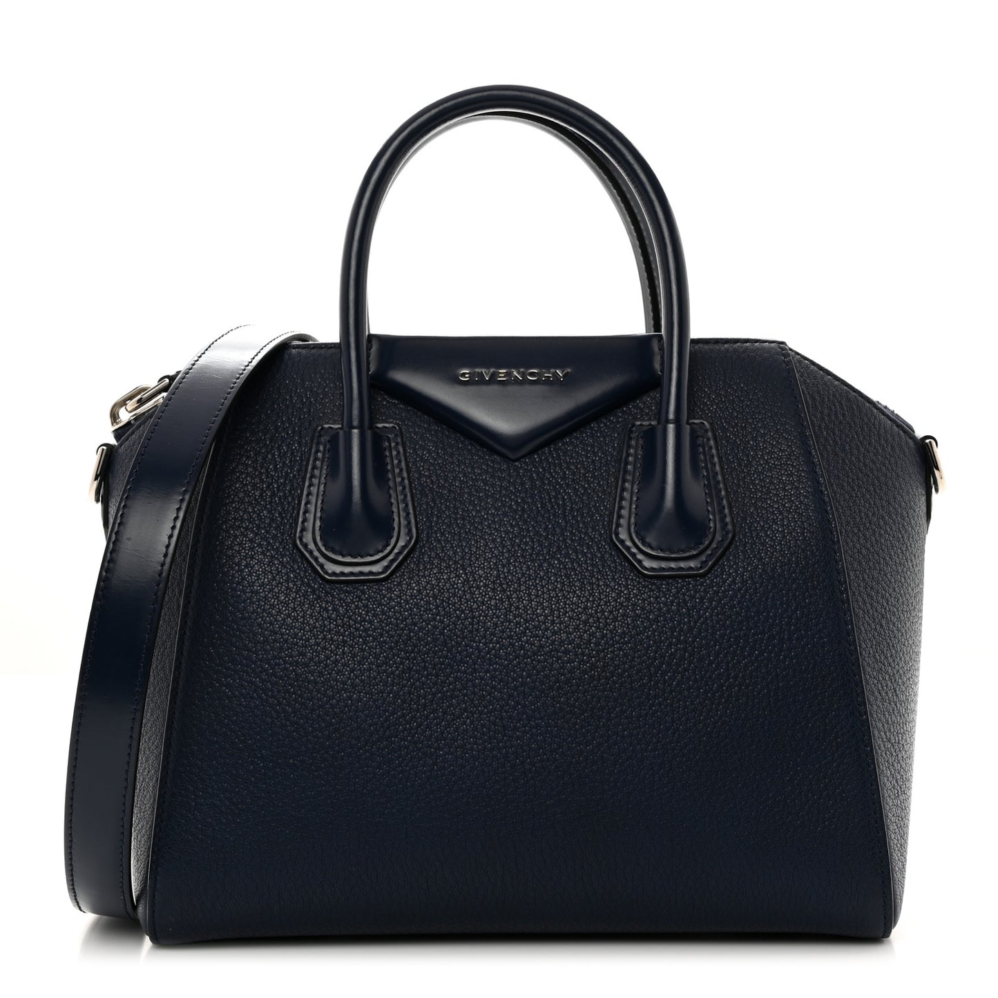 Sugar Goatskin Small Antigona Navy
