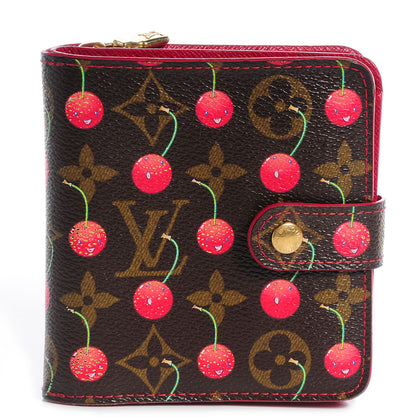 Louis Vuitton Monogram Cerises Compact Zippe Wallet 2 of 8