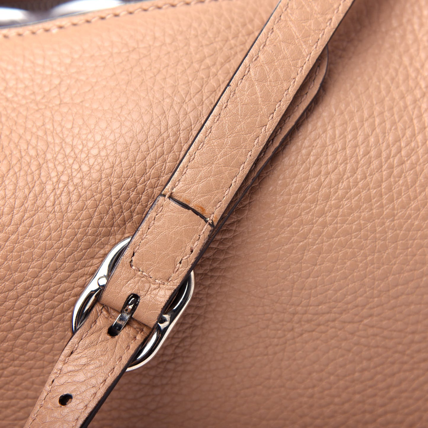 Calfskin Medium Bamboo Daily Shopper Camelia