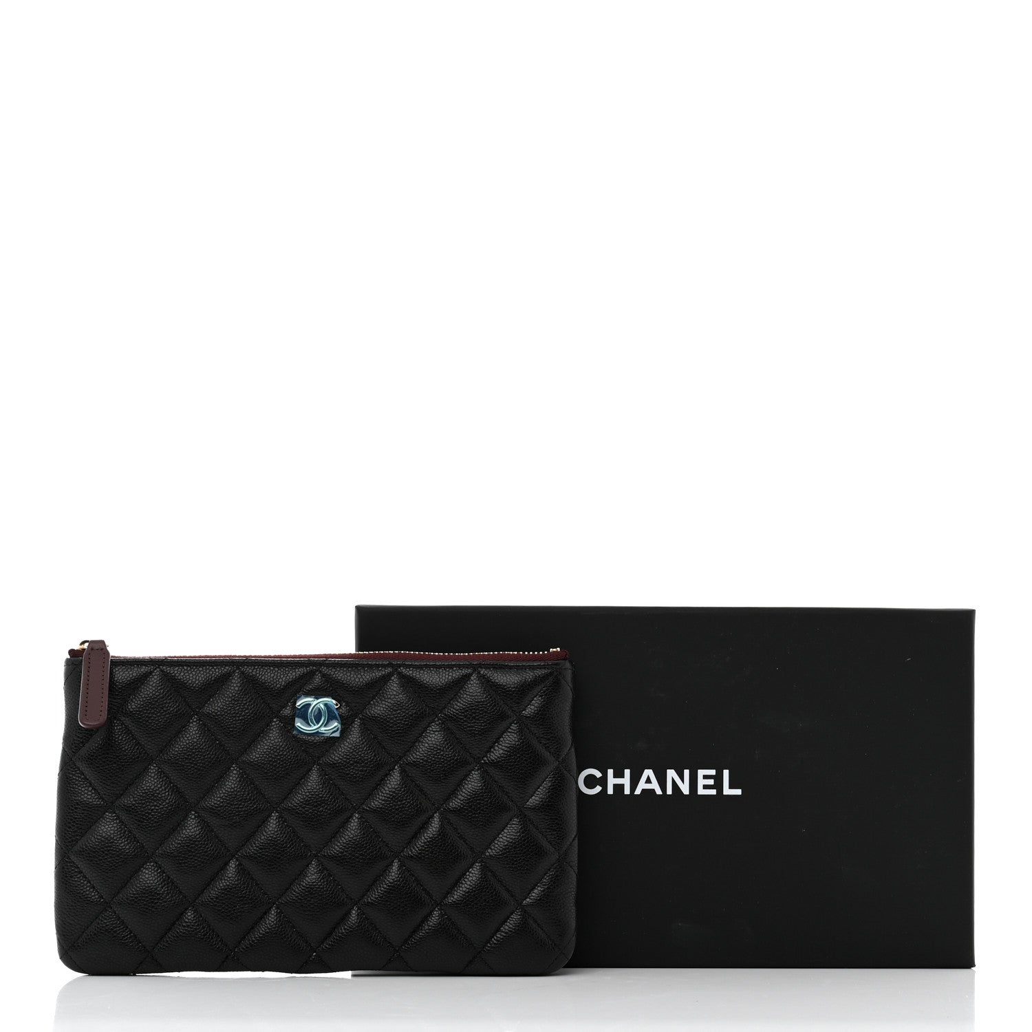 Chanel Caviar Quilted Cosmetic Case Black 8 of 8