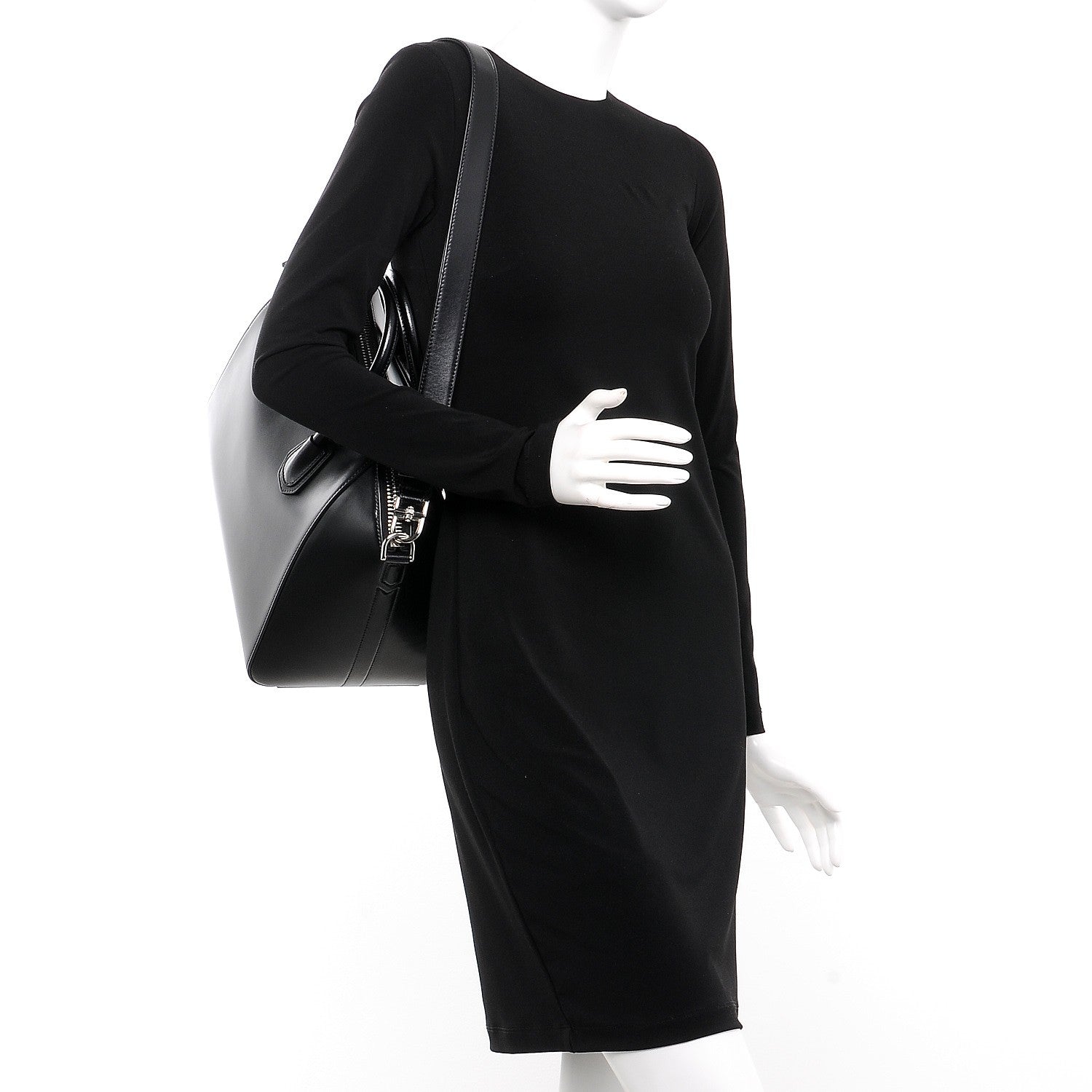Givenchy Shiny Lord Calfskin Medium Antigona Black 2 of 9