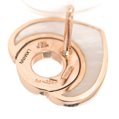 Bulgari 18K Rose Gold Mother of Pearl BVLGARI BVLGARI Cuore Stud Earrings 3 of 7