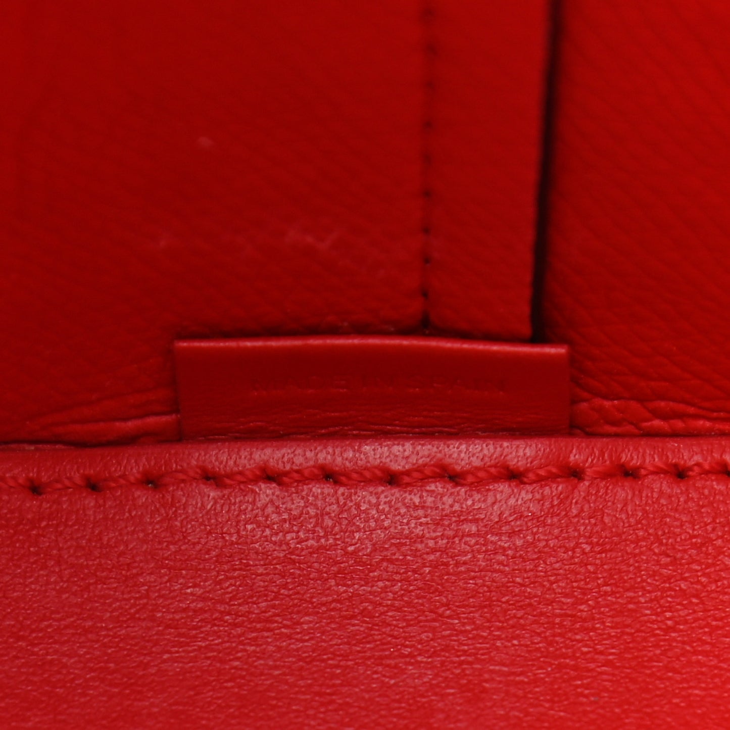 Crocodile Embossed Calfskin Spiked Mini Cabarock Shopper Tote Red