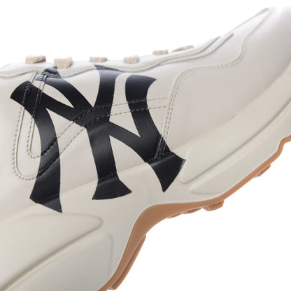 Gucci X MLB Calfskin NY Yankees Mens Rhyton Sneakers 8.5 Mystic White 10 of 11