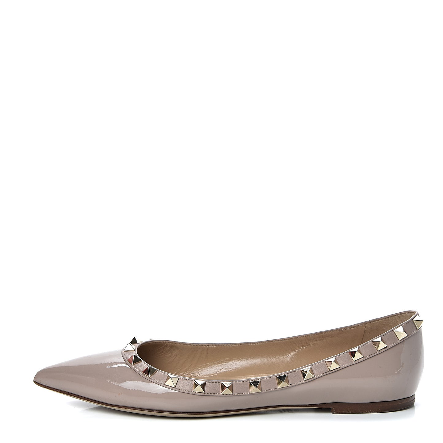 Patent Rockstud Ballerina Flats 39 Poudre