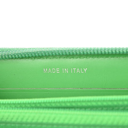 Chanel Patent Quilted Small Boy Zip Around Wallet Green 7 of 14
