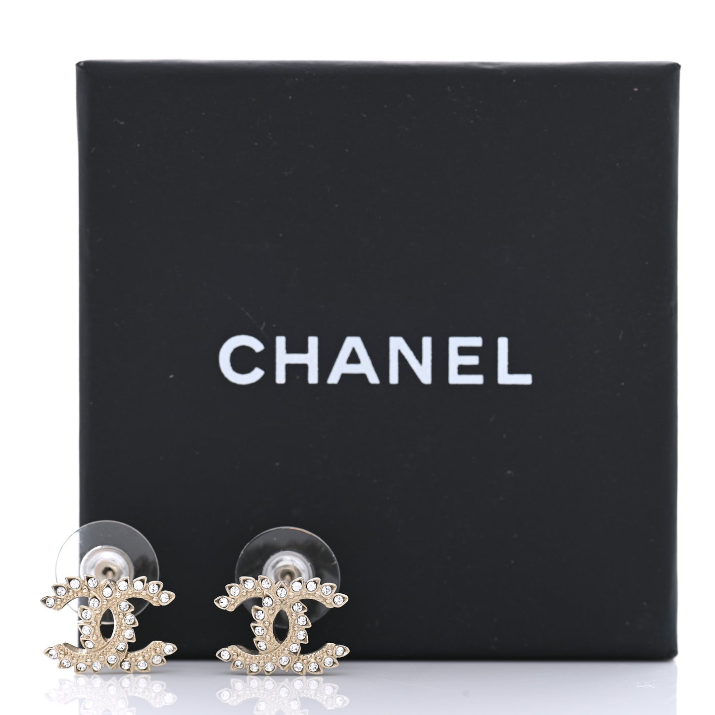 Strass Crystal Dazzling Wheat CC Earrings Gold