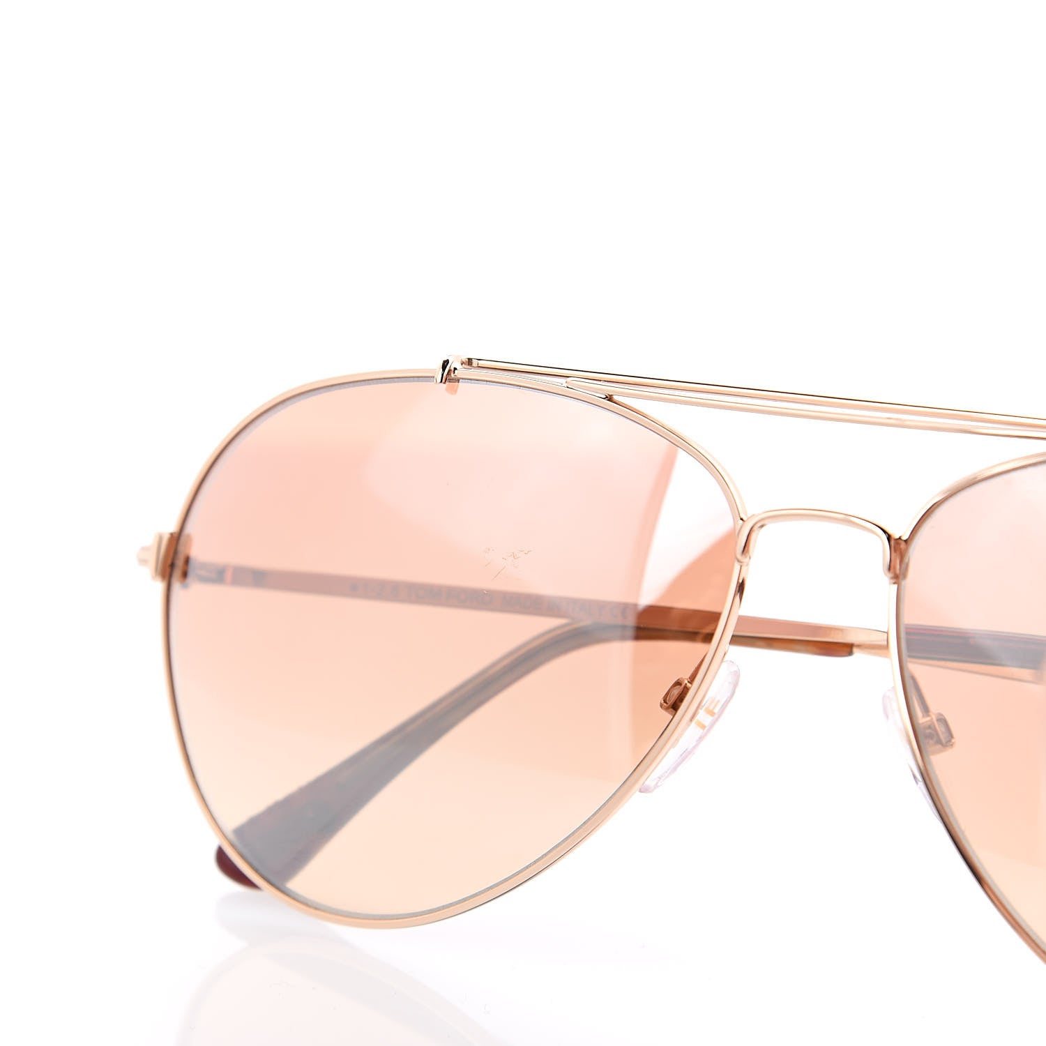 Tom Ford Indiana Aviator Sunglasses TF497 Brown Gold 7 of 8