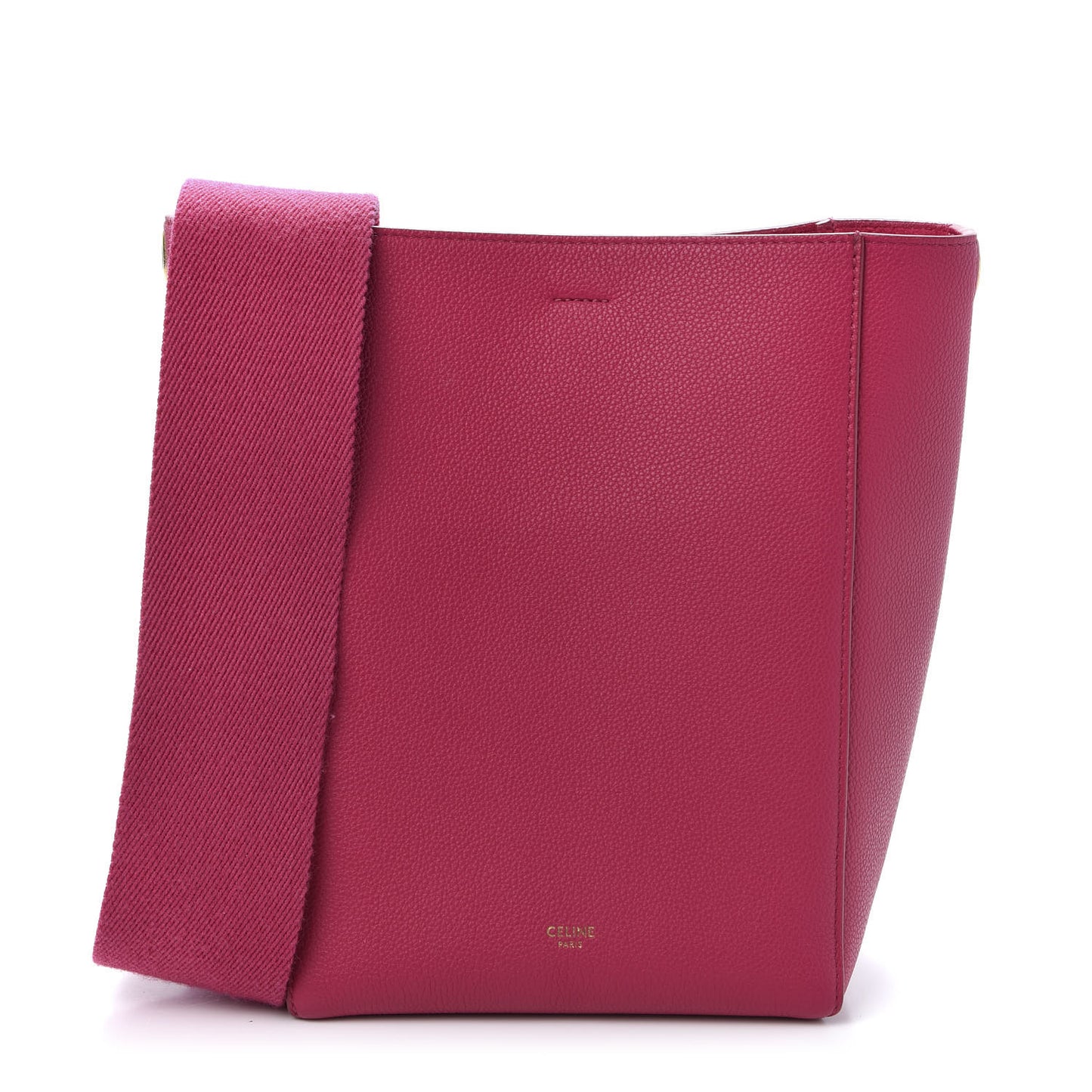 Soft Grained Calfskin Small Sangle Bucket Bag Pink