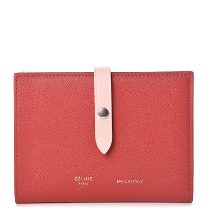 Celine Grained Calfskin Medium Multifunction Strap Wallet Rust 1 of 8