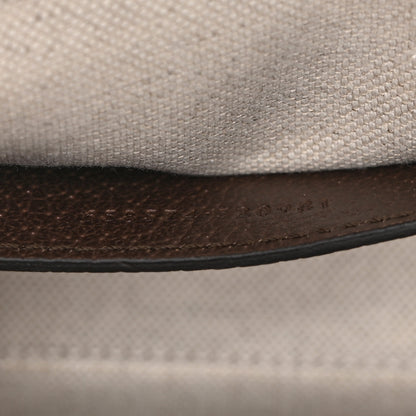 Gucci Monogram Jumbo GG Textured Dollar Calfskin Web Mini Horsebit 1955 Shoulder Bag Camel Ebony New Acero 7 of 11