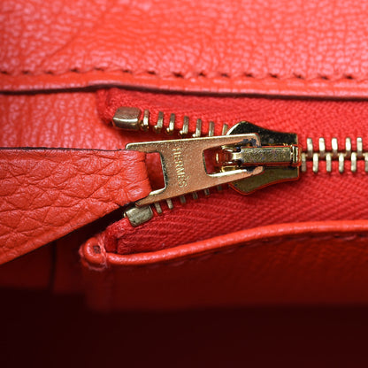 Hermes Togo Birkin 30 Capucine 12 of 35
