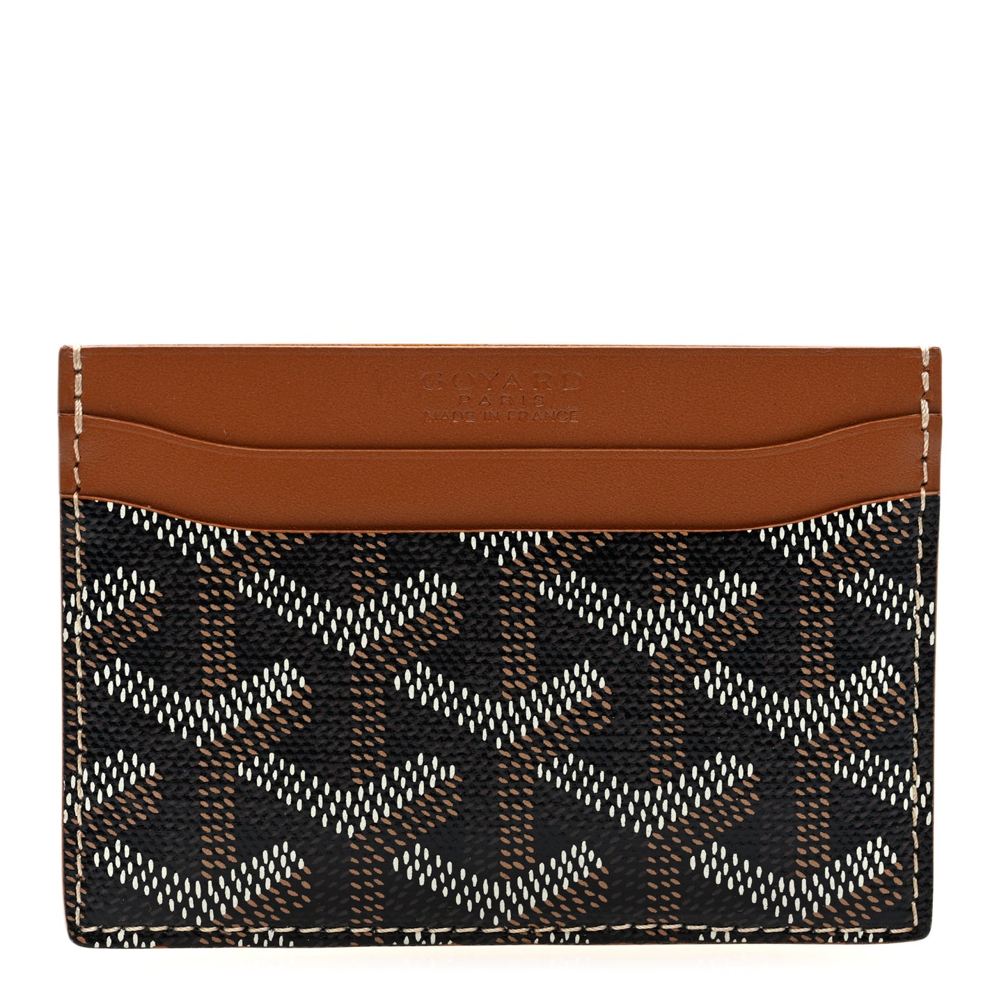 Goyardine Saint Sulpice Card Holder Black Gold