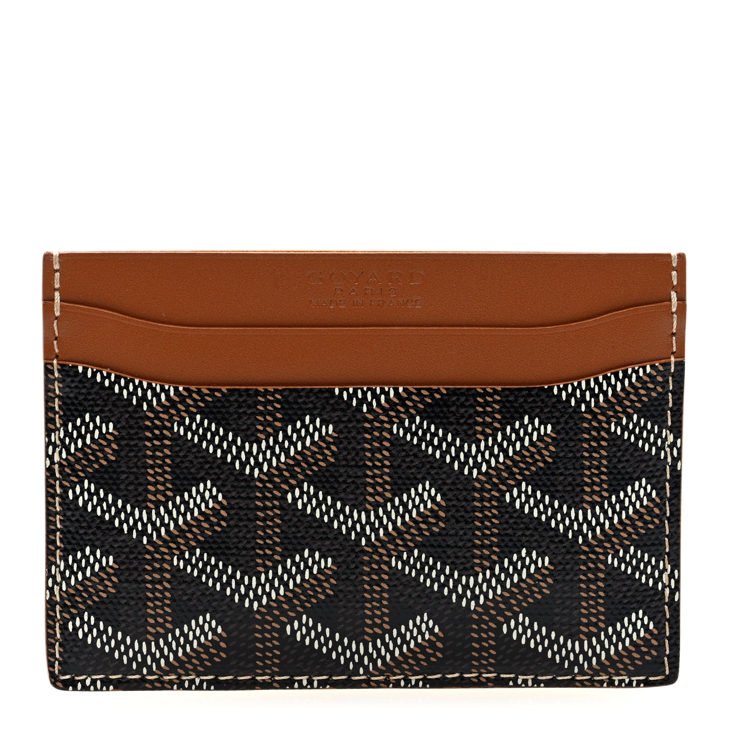 Goyard Goyardine Saint Sulpice Card Holder Black Gold 1 of 7