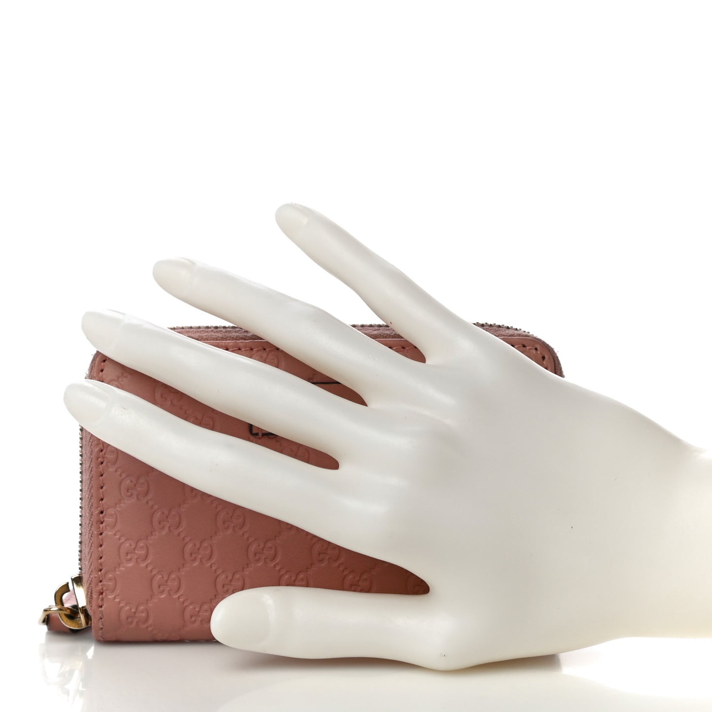 Microguccissima Zip Around Card Case Soft Pink