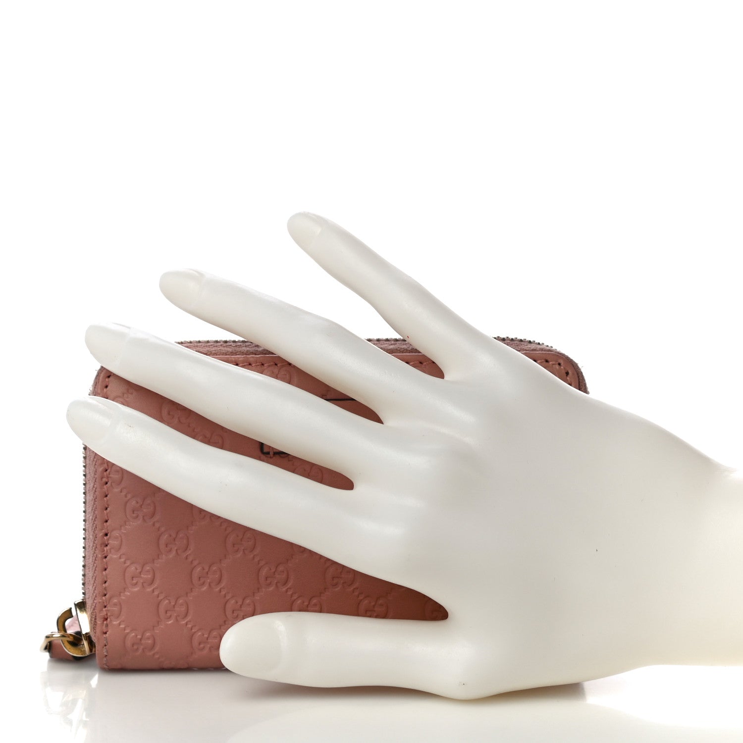 Gucci Microguccissima Zip Around Card Case Soft Pink 2 of 11