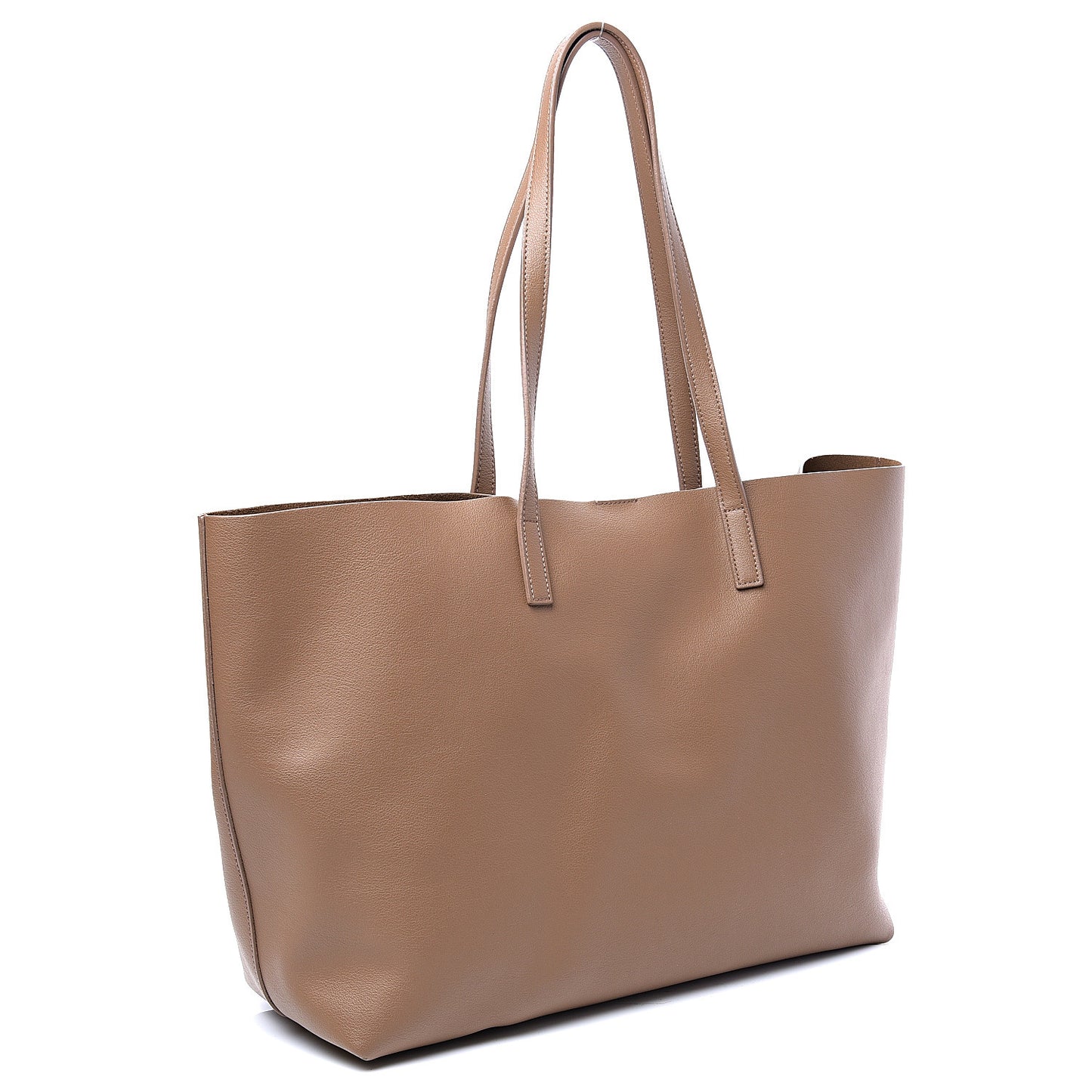 Calfskin Large Shopping Tote Light Taupe