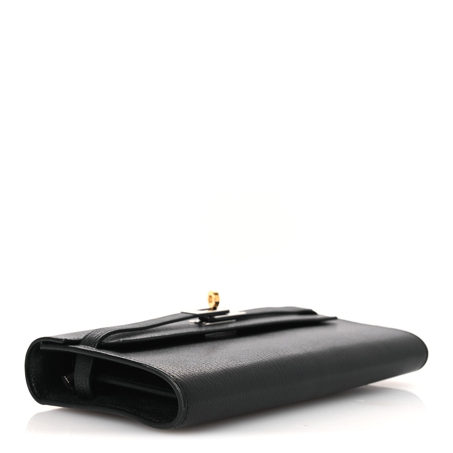 Hermes Chevre Chamkila Kelly Wallet To Go Black 3 of 11