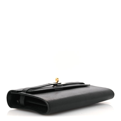 Hermes Chevre Chamkila Kelly Wallet To Go Black 3 of 11