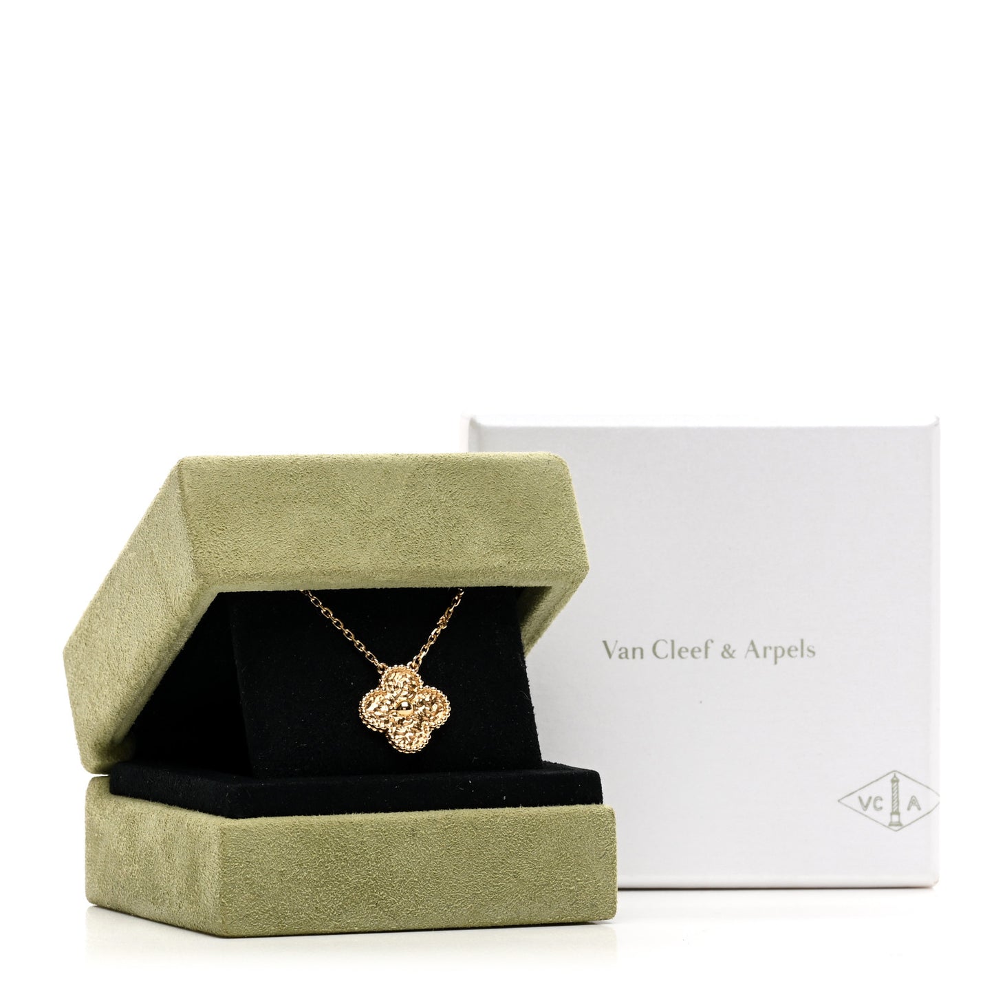 18K Yellow Gold Vintage Alhambra Pendant Necklace