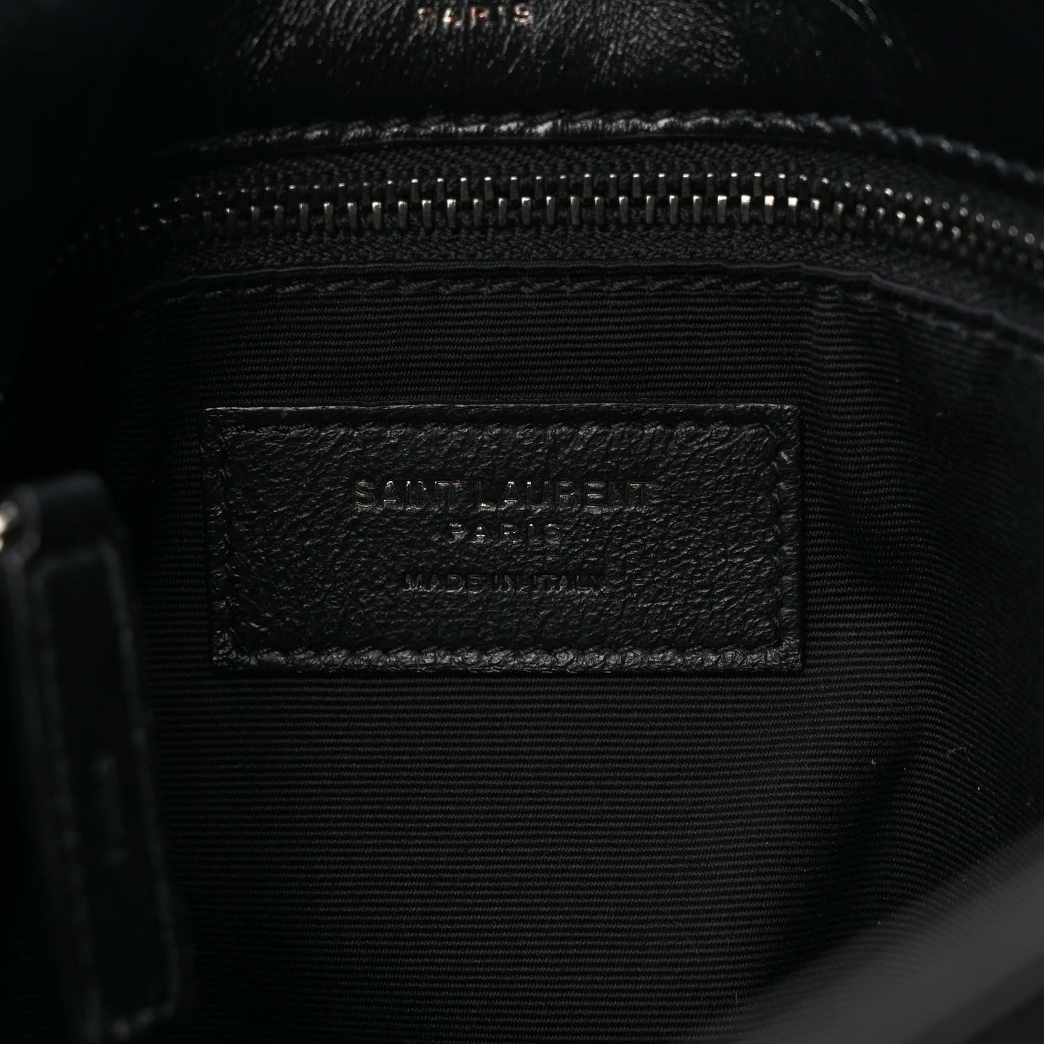 Saint Laurent Crinkled Calfskin Matelasse Monogram Medium Niki Chain Satchel Black 6 of 10