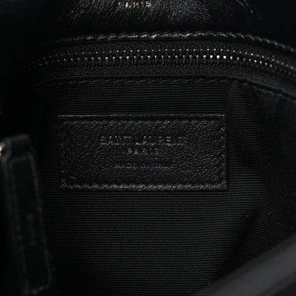 Saint Laurent Crinkled Calfskin Matelasse Monogram Medium Niki Chain Satchel Black 6 of 10